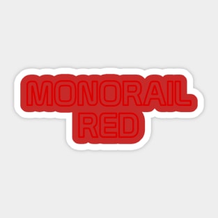 Monorail Red Sticker